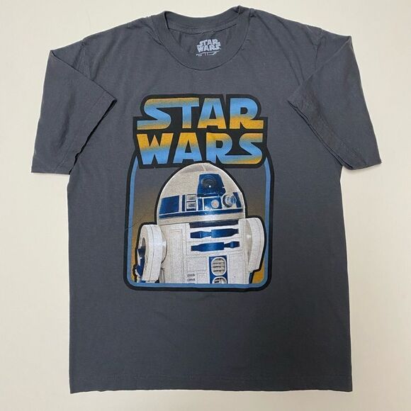 Star Wars Youth Gray R2-D2 Graphic Short Sleeve Shirt - Picture 3 of 6